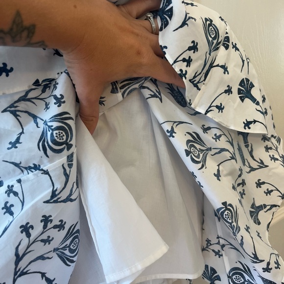 Charlotte Brody NAVY POMEGRANATE dress xs - Picture 6 of 8